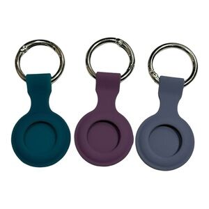AirTag Silicone Cases 3 Pack Purple Teal Lavender
